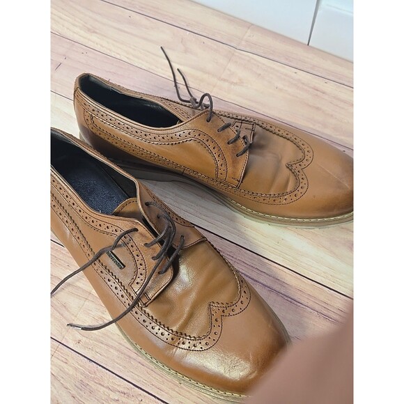 Mercedes Mens Brown Leather Derby Shoes Size 44 main image 9